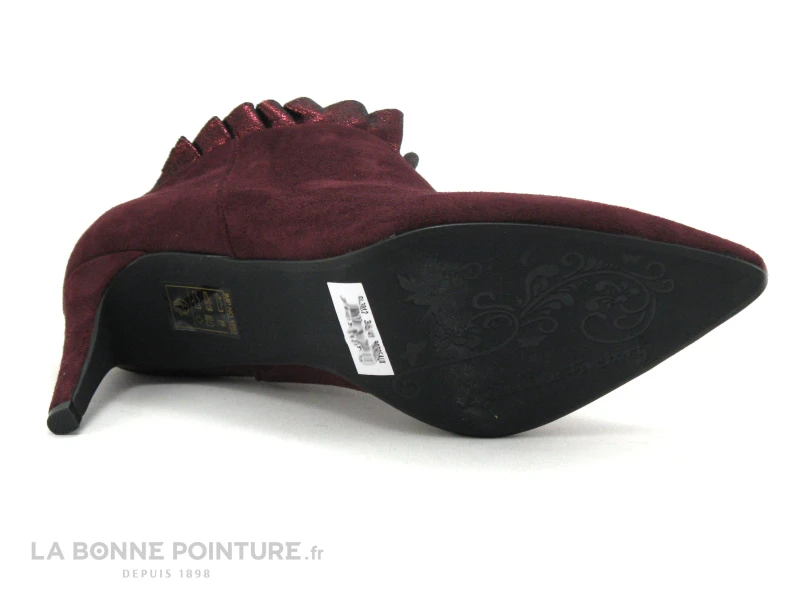 The Divine Factory QL3812 Bordeaux - Fronces - Bottine Talon Aiguille 7 The Divine Factory QL3812 Bordeaux - Fronces - Bottine Talon Aiguille – Image 7