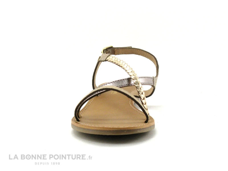 Tropeziennes HANANO Or Multi 19040 - Sandale Plagette 2 Tropeziennes HANANO Or Multi 19040 - Sandale Plagette – Image 2