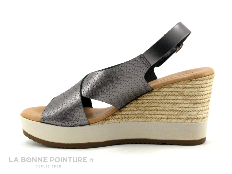 Patricia Miller 3243 Gris Plomb - Sandale Talon Compense 3 Patricia Miller 3243 Gris Plomb - Sandale Talon Compense – Image 3