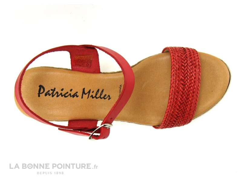 Patricia Miller 3217 - Sandale Rouge Talon Haut - Semelle Compensee 6 Patricia Miller 3217 - Sandale Rouge Talon Haut - Semelle Compensee – Image 6