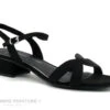 Marco Tozzi 2-28205-26 Black - Sandale Noire Femme - Talon Large