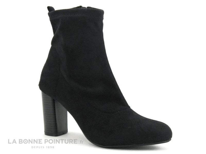 The Divine Factory LH1732-D23 - Bottine Stretch Talon Haut 1 The Divine Factory LH1732-D23 - Bottine Stretch Talon Haut