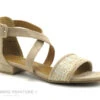 The Divine Factory QL4640 Beige - Sandale Avec Contrefort