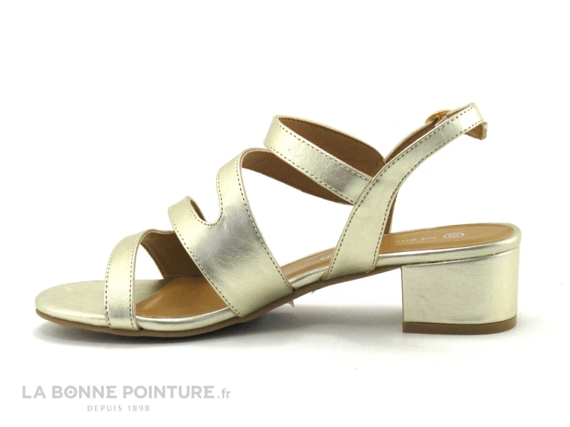 The Divine Factory QL4331 Or - Sandale Doree Talon Large 2 The Divine Factory QL4331 Or - Sandale Doree Talon Large – Image 2