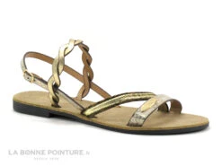 Dees Shoes MALDAD Or - Sandale Plagette Femme